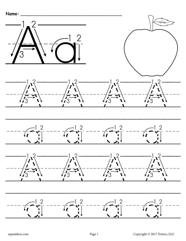 free printable alphabet letters upper and lower case tracing