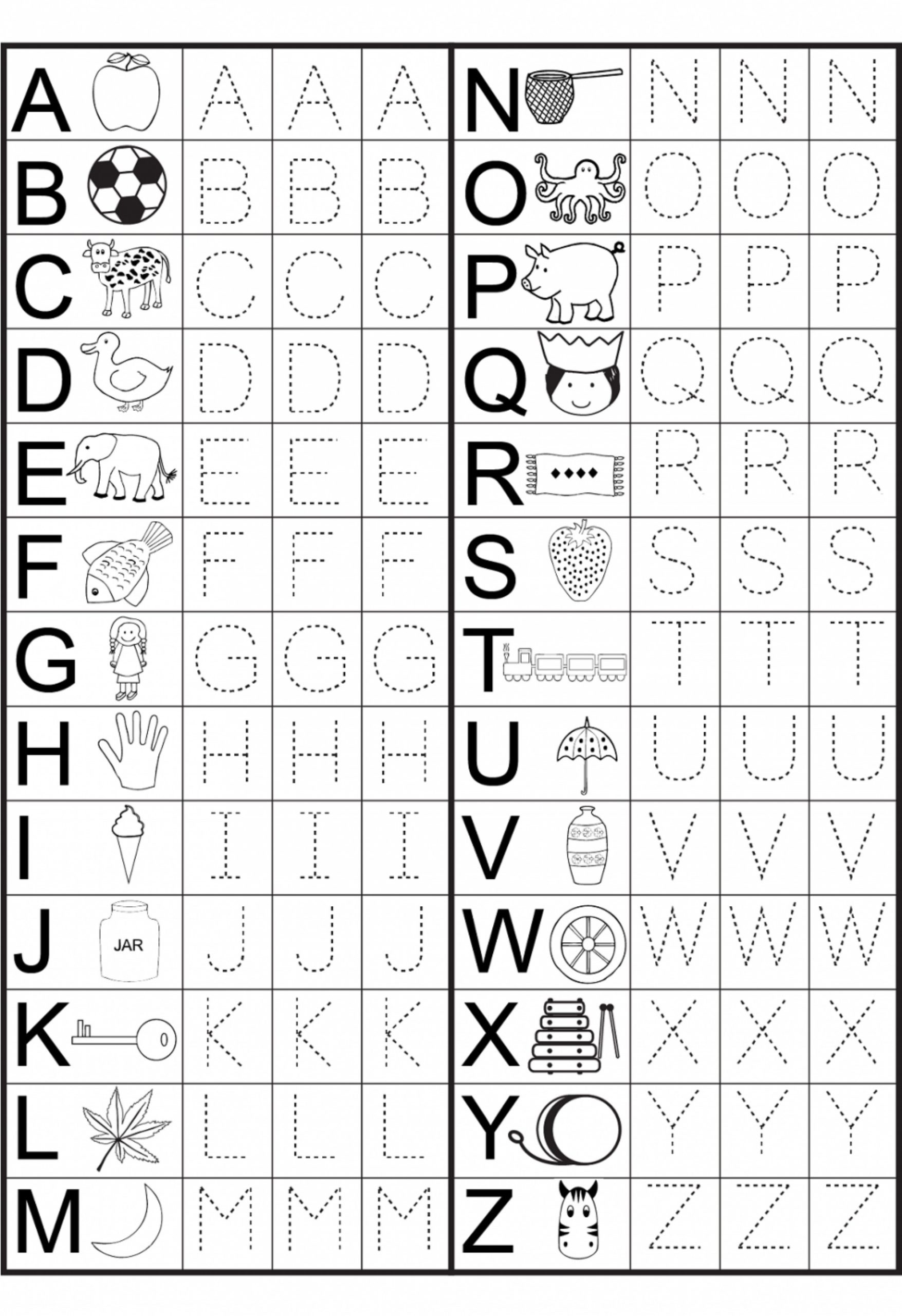 Coloring Book : Kindergarten Tracing Writings With Alphabet with Kindergarten Tracing Letters And Numbers