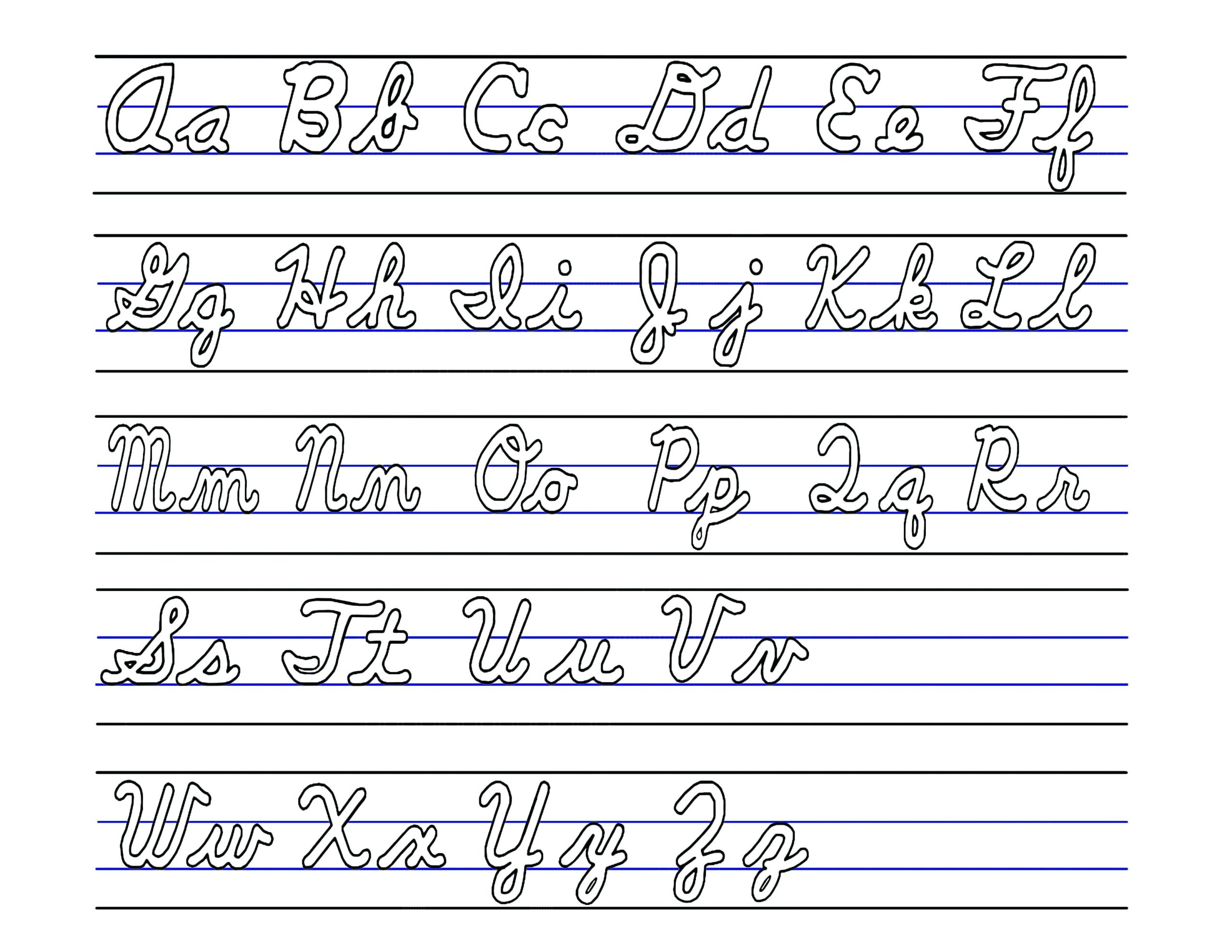 Coloring Book : Tracing Lowercase Letters Printable Cursive within Tracing Lowercase Alphabet Letters