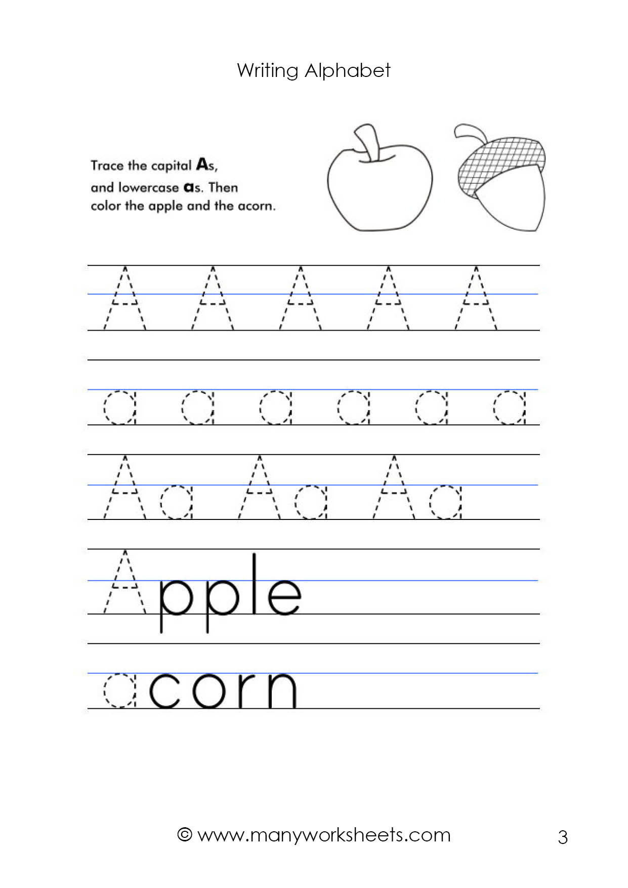 tracing dotted letters worksheets