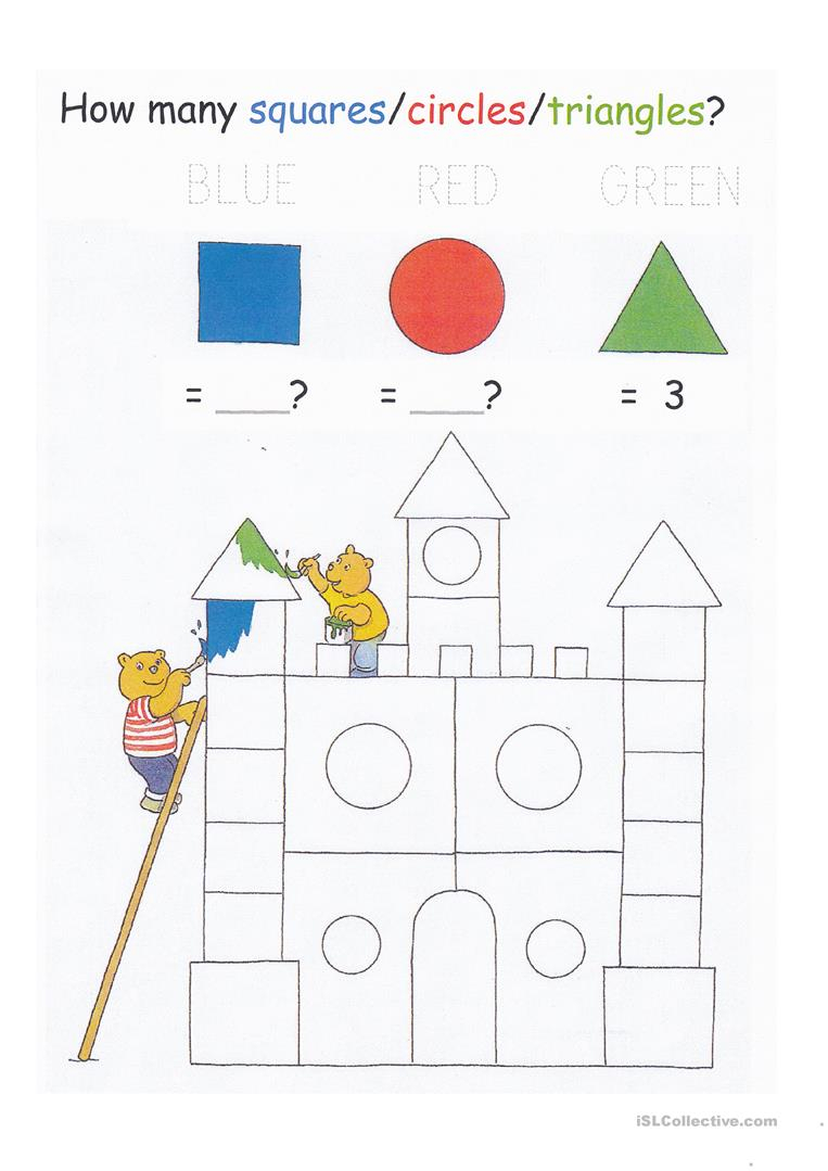 Colors, Shapes, Counting To 20, And Letter Tracing Worksheet inside Tracing Shapes And Letters