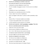 Conjunctions And Interjections Worksheet A. Underline The in Tracing Letters Worksheet Maker