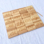 Cursive Double Letter Tracing Wooden Cards | Dremel Dreams for Tracing Letters On Wood