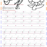 Cursive Handwriting Tracing Worksheets For Practice Letter F for Cursive Letters Tracing Sheets