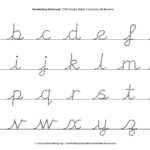 Cursive Letters Tracing Sheets Cursive Writing Worksheet inside Tracing Cursive Letters