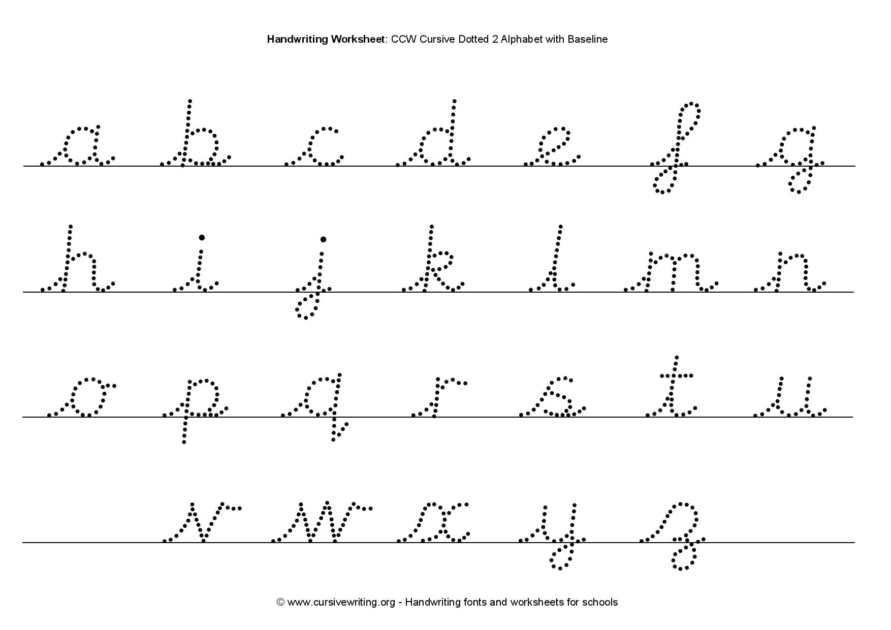 Cursive Letters Tracing Sheets Cursive Writing Worksheet inside Tracing Cursive Letters