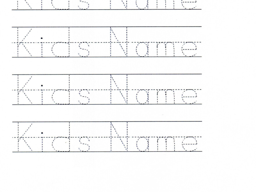 Customizable Printable Letter Pages | Preschool Names, Name regarding Preschool Tracing Letters Name