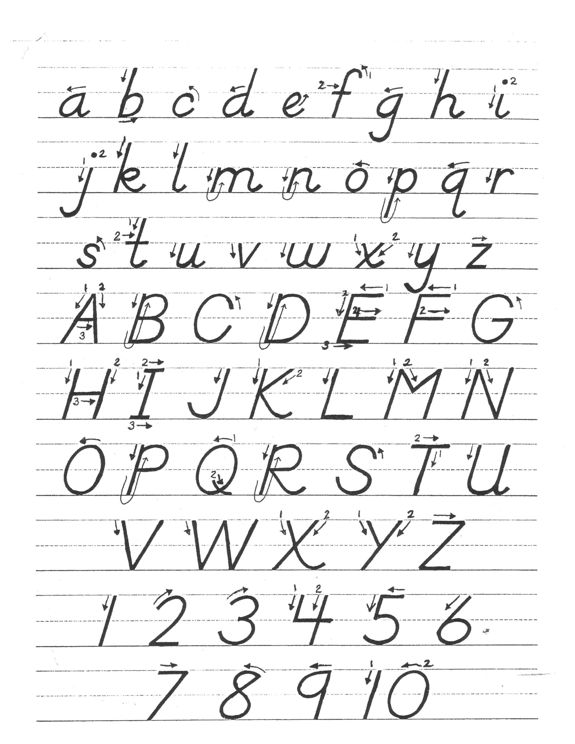 D'nealian Manuscript | Learn Handwriting, Dnealian throughout D'nealian Letter Tracing Worksheets