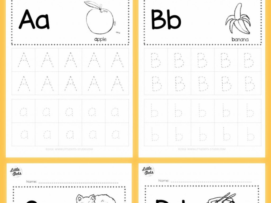 Download Free Alphabet Tracing Worksheets For Letter To Z for Tracing Letters Font Free Download