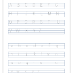 English Worksheet - Alphabet Tracing - Capital And Small inside Tracing Urdu Letters