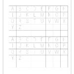 English Worksheet - Alphabet Tracing - Capital Letters inside Tracing Capital Letters For Preschool