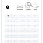 English Worksheet - Alphabet Tracing - Small Letter E within Alphabet Tracing Worksheets Capital Letters