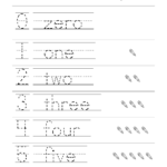 First Grade Handwriting Worksheets Printable | Number Words with regard to Trace Letters Worksheet For Grade 1