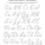 Free Calligraphy Alphabets | Calligraphy Alphabet, Faux regarding Tracing Letters Font Free