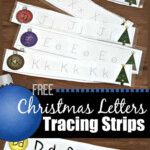 Free Christmas Letter Tracing Strips - Kids Will Have Fun in Christmas Tracing Letters