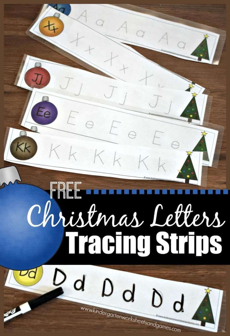 Free Christmas Letter Tracing Strips - Kids Will Have Fun in Christmas Tracing Letters