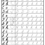 Free Cursive Uppercase And Lowercase Letter Tracing inside Capital And Lowercase Letters Tracing Worksheets