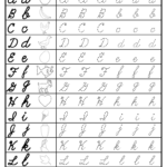 Free Cursive Uppercase And Lowercase Letter Tracing inside Tracing Uppercase And Lowercase Letters