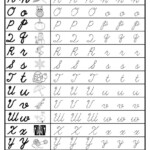 Free Cursive Uppercase And Lowercase Letter Tracing pertaining to Cursive Letters Tracing Worksheets