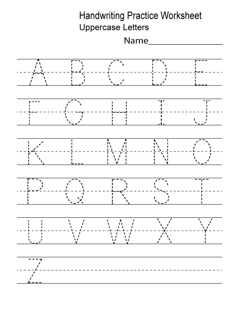 Free Download Preschool Ets Math Pdf Alphabet For | Chesterudell for Downloadable Tracing Letters