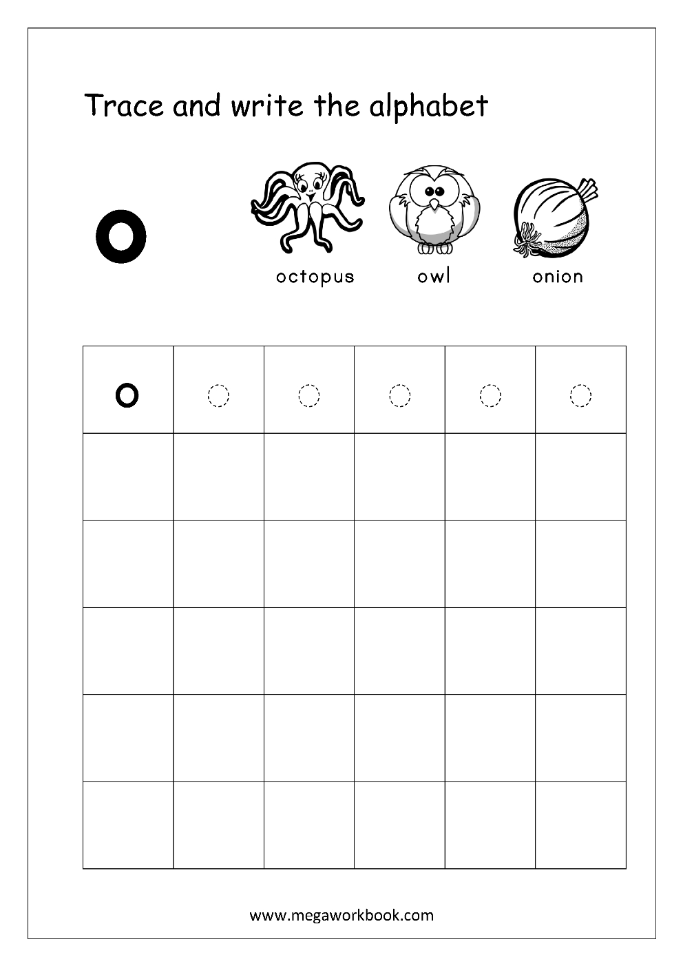 Free English Worksheets - Alphabet Writing (Small Letters in Tracing Small Letter A Worksheet