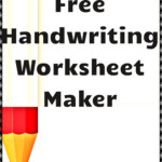 Free Handwriting Worksheet Maker! | Handwriting Worksheet with regard to Letter Tracing Worksheet Creator