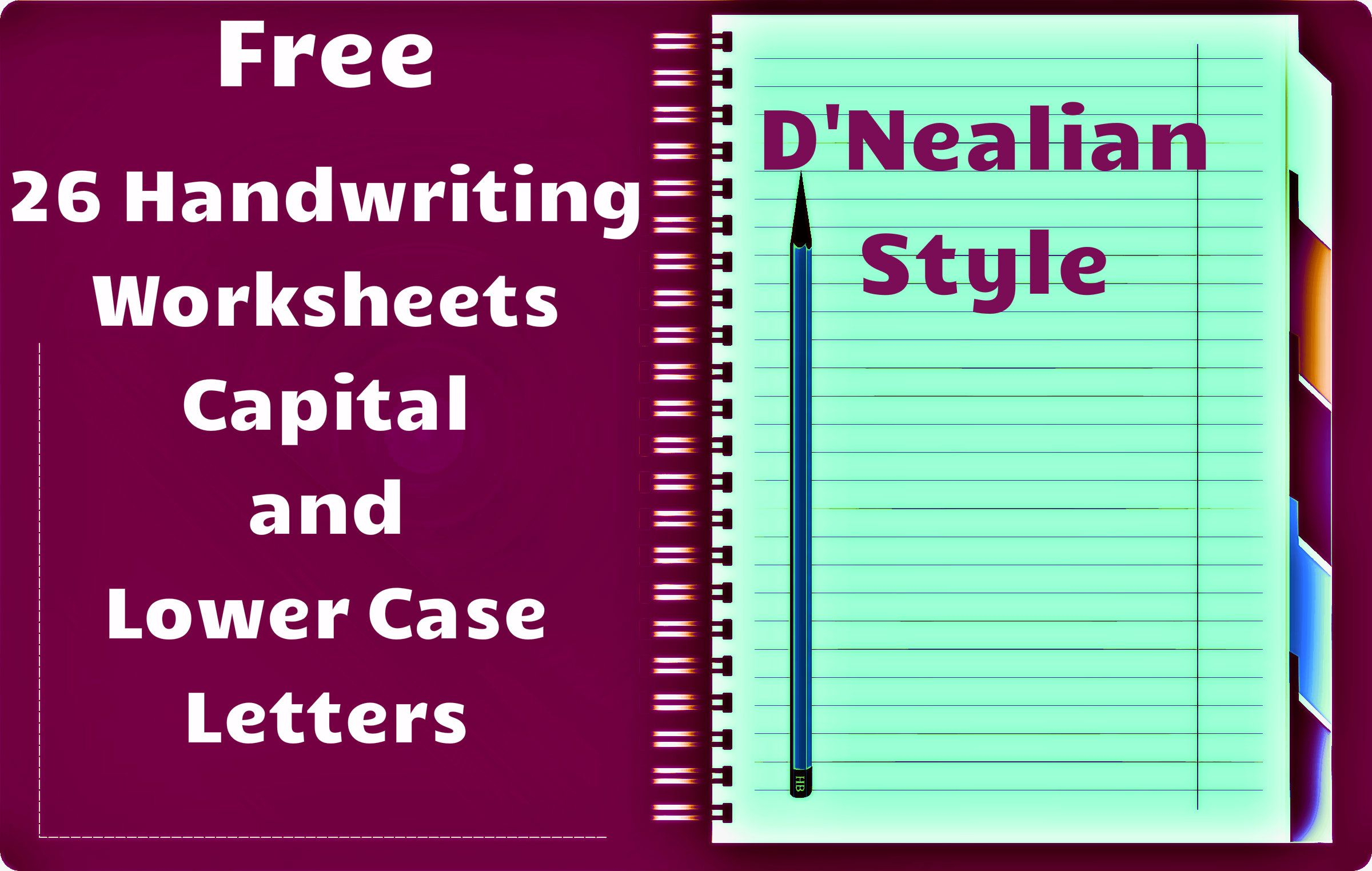 Free Handwriting Worksheets! Includes Worksheets For All for D&amp;#039;nealian Alphabet Tracing Worksheets