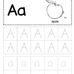 Free Letter A Tracing Worksheet intended for Dot Letters For Tracing Free