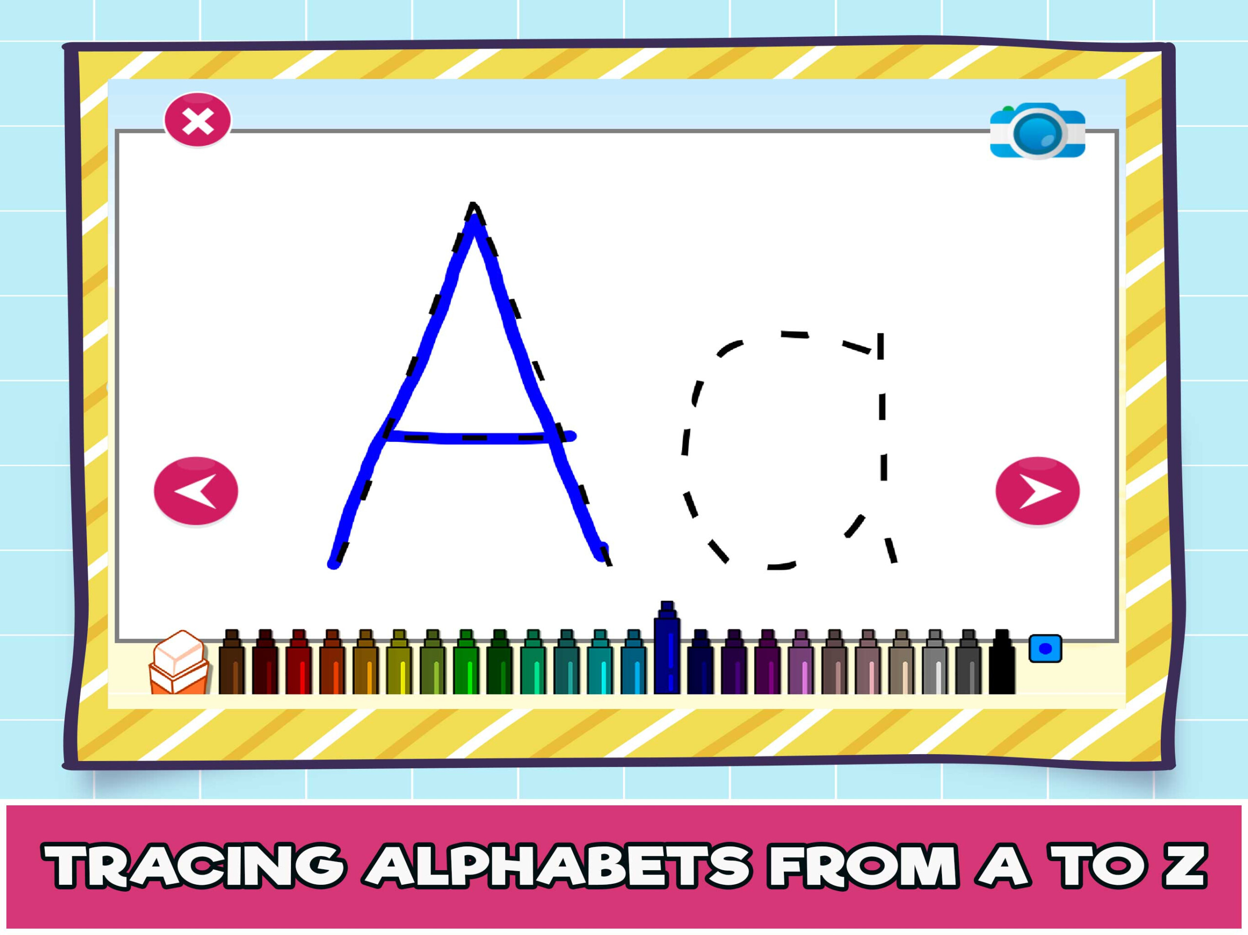 Free Online Alphabet Tracing Game For Kids - The Learning Apps regarding Tracing Letters Online Games