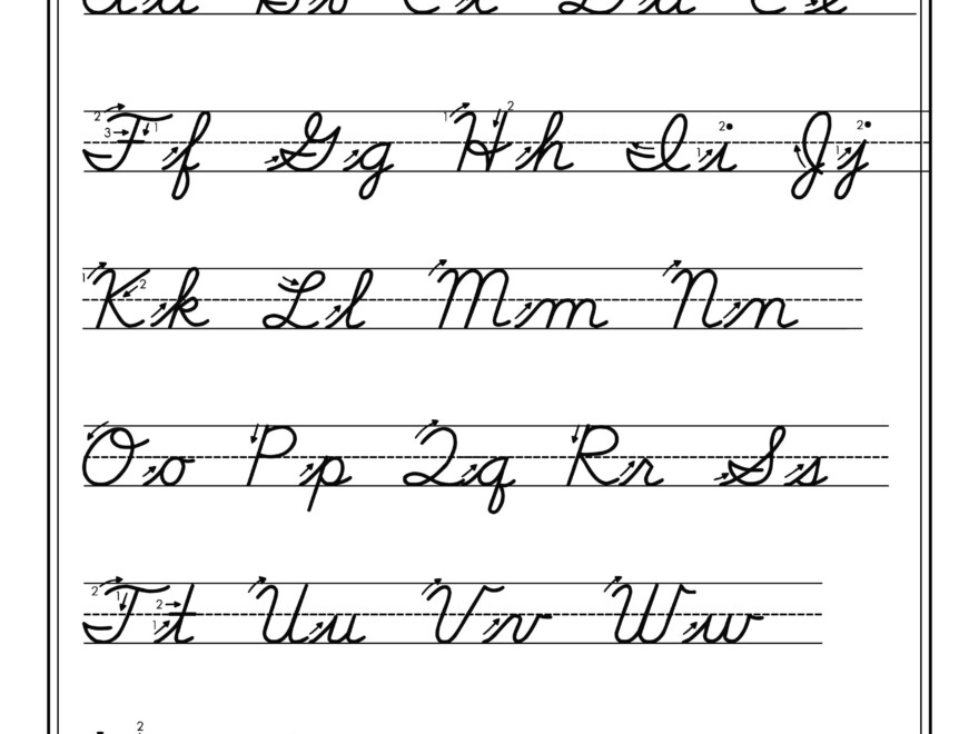 Free Print Alphabet Letter Worksheets | – Free Abc's regarding Abcs Tracing Cursive Letters