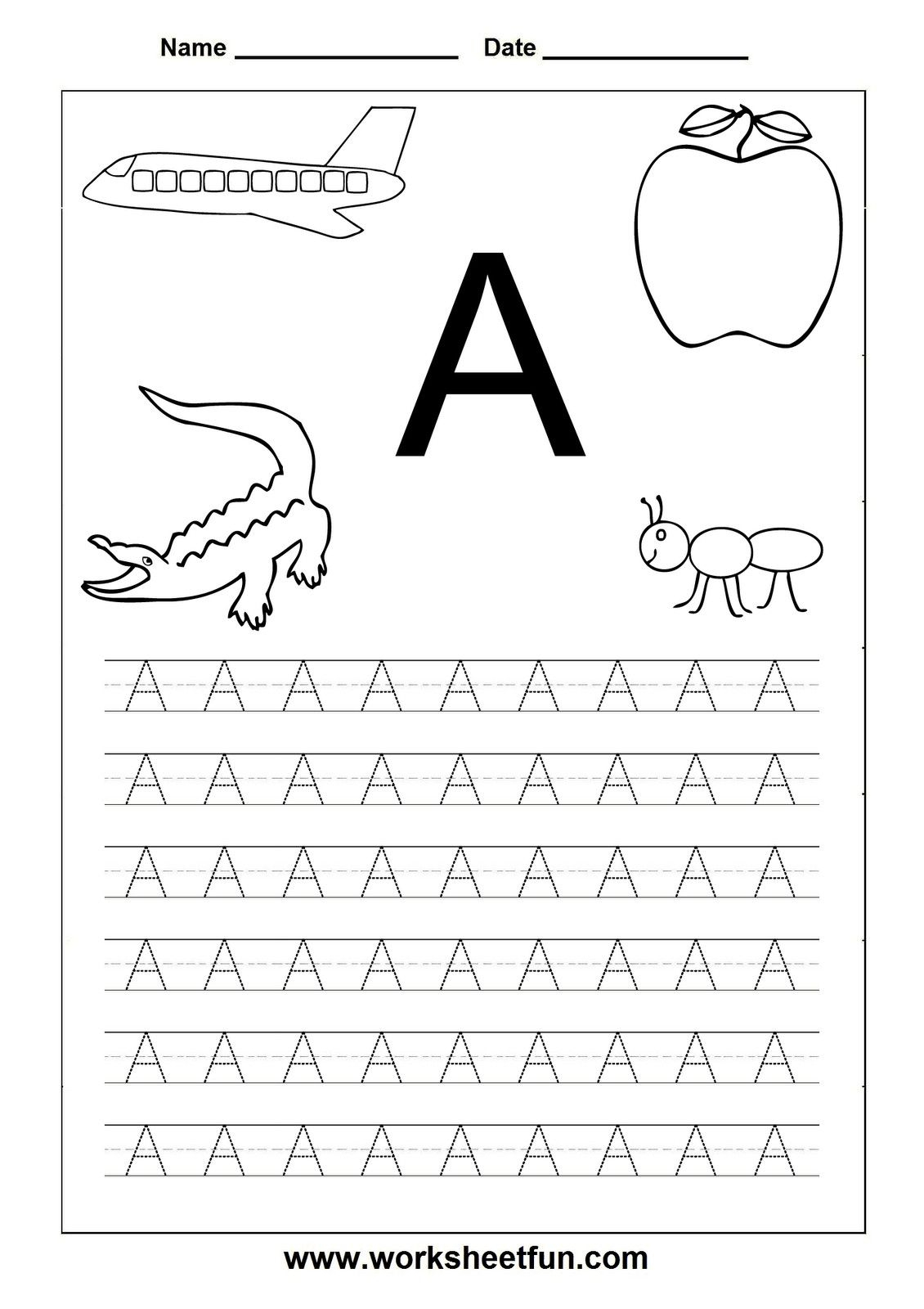 free printable abc tracing letters