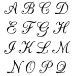 Free Printable Calligraphy Letters | Alphabet Stencils within Calligraphy Letters Tracing