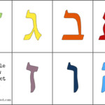 Free Printable Hebrew Alphabet Cards - Letter Size Pdf Pages inside Tracing Hebrew Letters