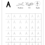 Free Printable Learning To Write Rksheets Cursive Writing regarding Large Tracing Letters