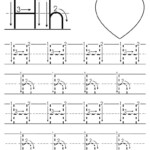 Free Printable Letter H Tracing Worksheet With Number And within Tracing Letter H Worksheets Preschoolers