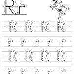 Free Printable Letter R Tracing Worksheet With Number And pertaining to Letter Tracing Worksheets With Arrows