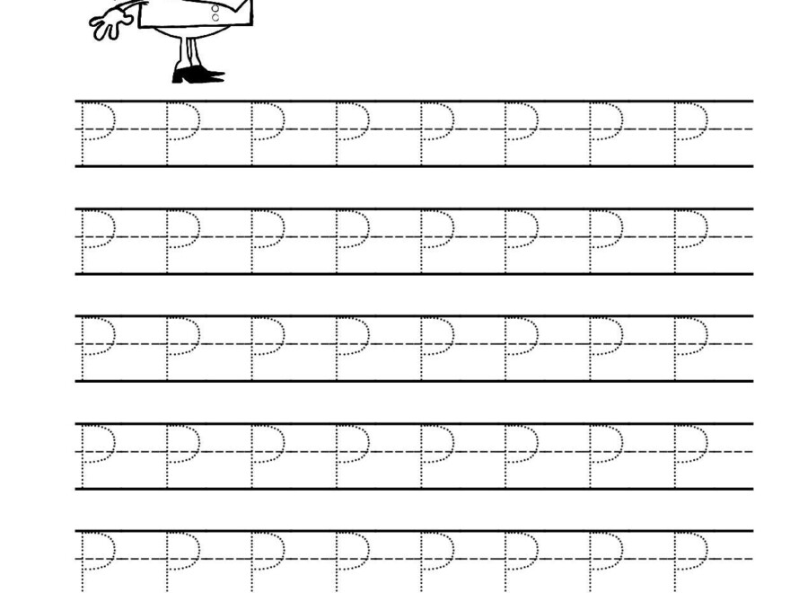 Free Printable Tracing Letter P Worksheets For Preschool throughout Tracing Letter P Worksheets