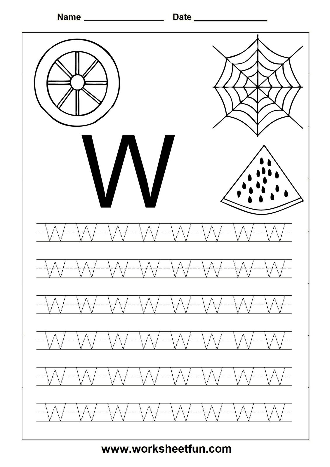 Free Printable Worksheets: Letter Tracing Worksheets For for Tracing Letters Words Worksheets