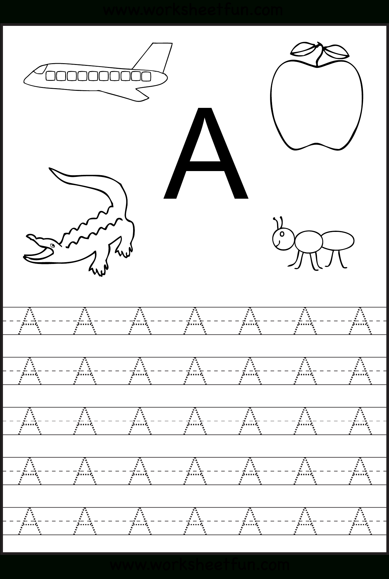 Alphabet Tracing Worksheets Capital Letters | TracingLettersWorksheets.com