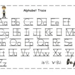 Free Traceable Alphabet For Kids | Letter Tracing Worksheets within Preschool Dotted Letters For Tracing