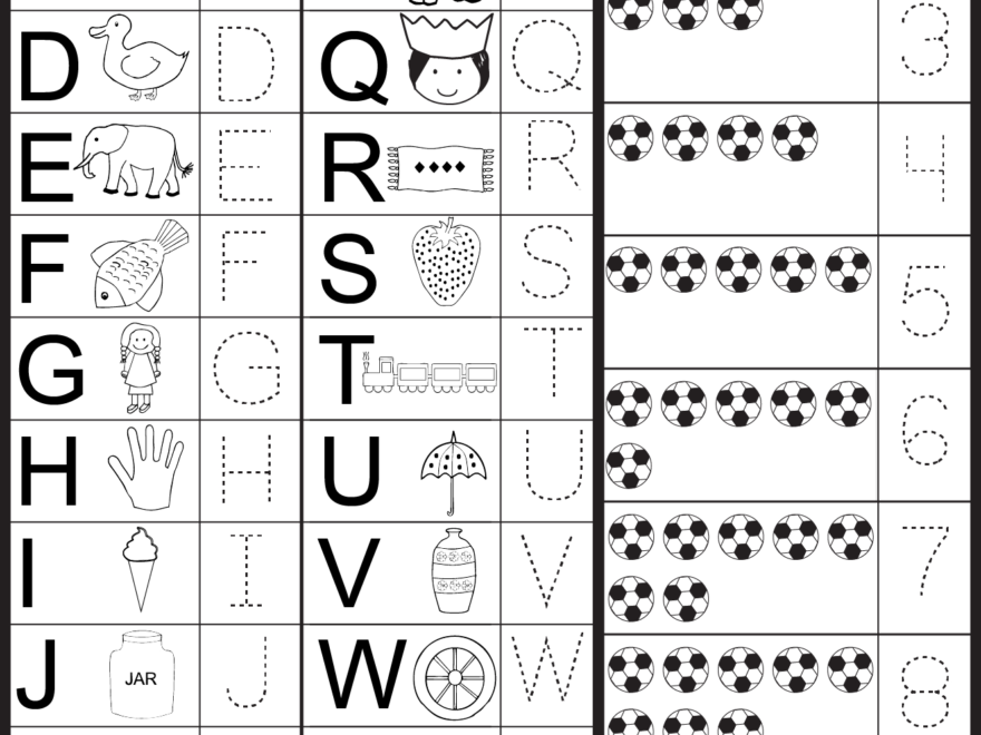 Free Tracing Ketters And Numbers | Letters And Numbers pertaining to Free Tracing Letters And Numbers For Preschoolers