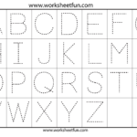 Free Tracing Letters Worksheet | Printable Worksheets And regarding Dot Letters For Tracing Free
