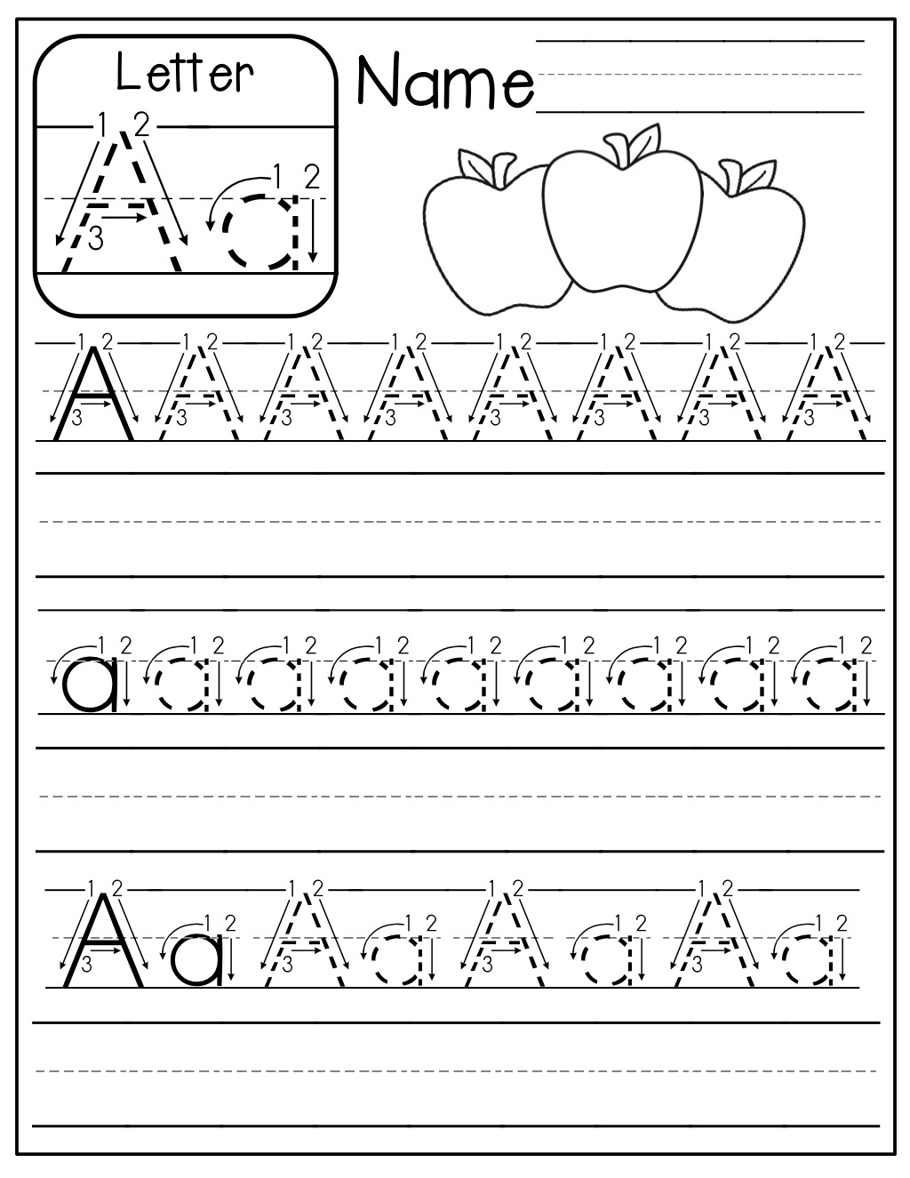 Alphabet Tracing Practice Sheets