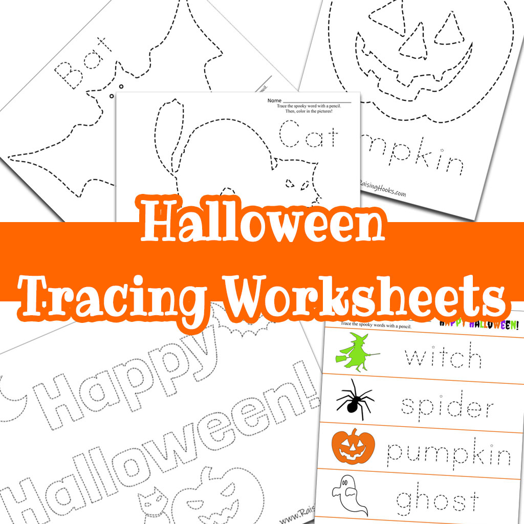 Halloween Tracing Worksheets - Raising Hooks intended for Halloween Tracing Letters