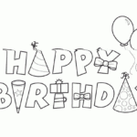 Happy Birthday Color Pages | Activity Shelter with regard to Happy Birthday Tracing Letters