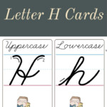 How To Make A Cursive H - Printable Cards | Cursive inside Cursive Letters Tracing Guide