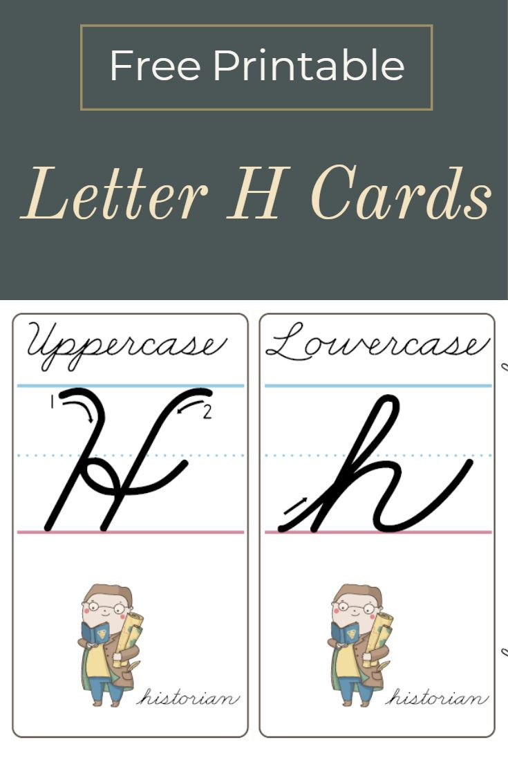 How To Make A Cursive H - Printable Cards | Cursive inside Cursive Letters Tracing Guide