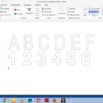 How To Make Dashed Letters And Number Tracing In Microsoft for Dash Letters For Tracing