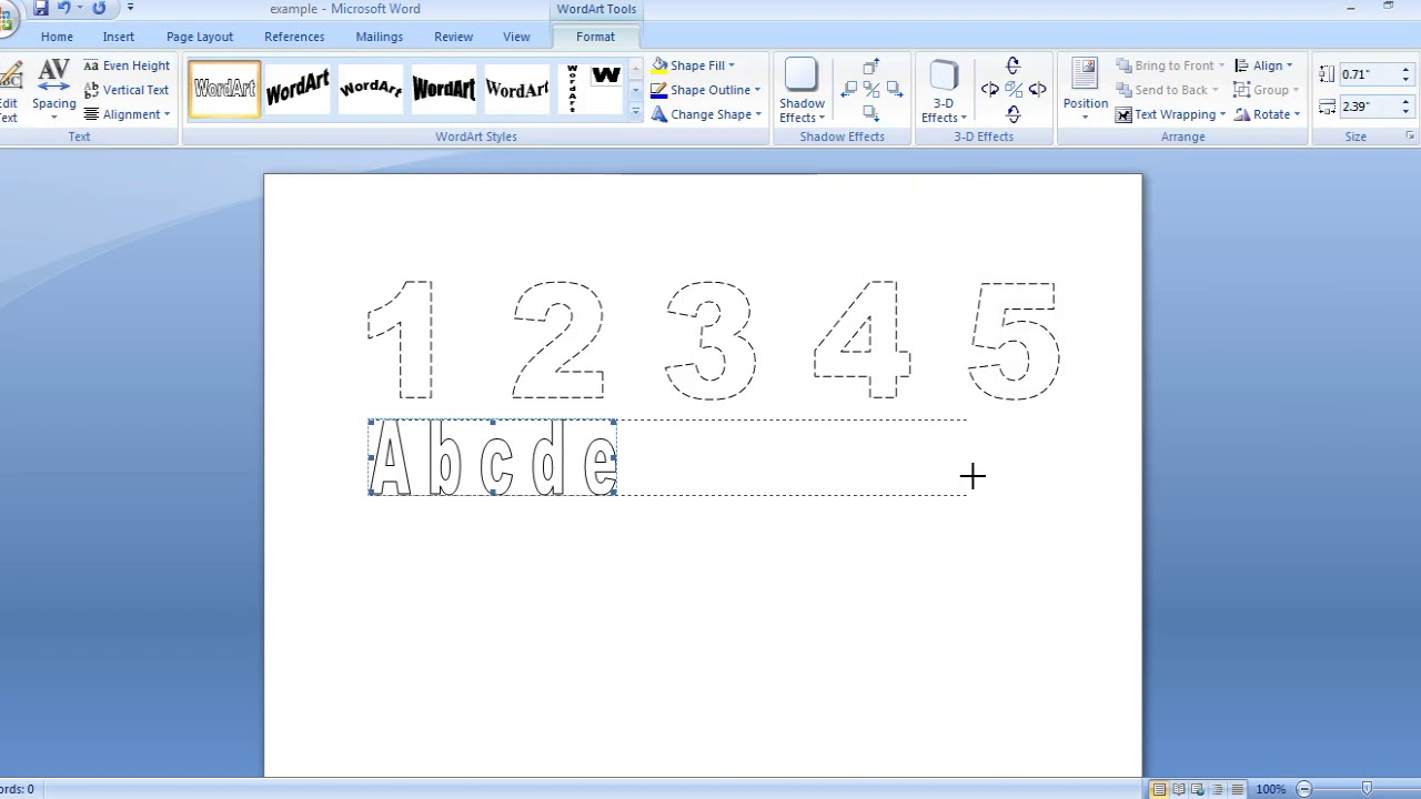 How To Make Dashed Letters And Number Tracing In Microsoft intended for How To Write Tracing Letters In Microsoft Word