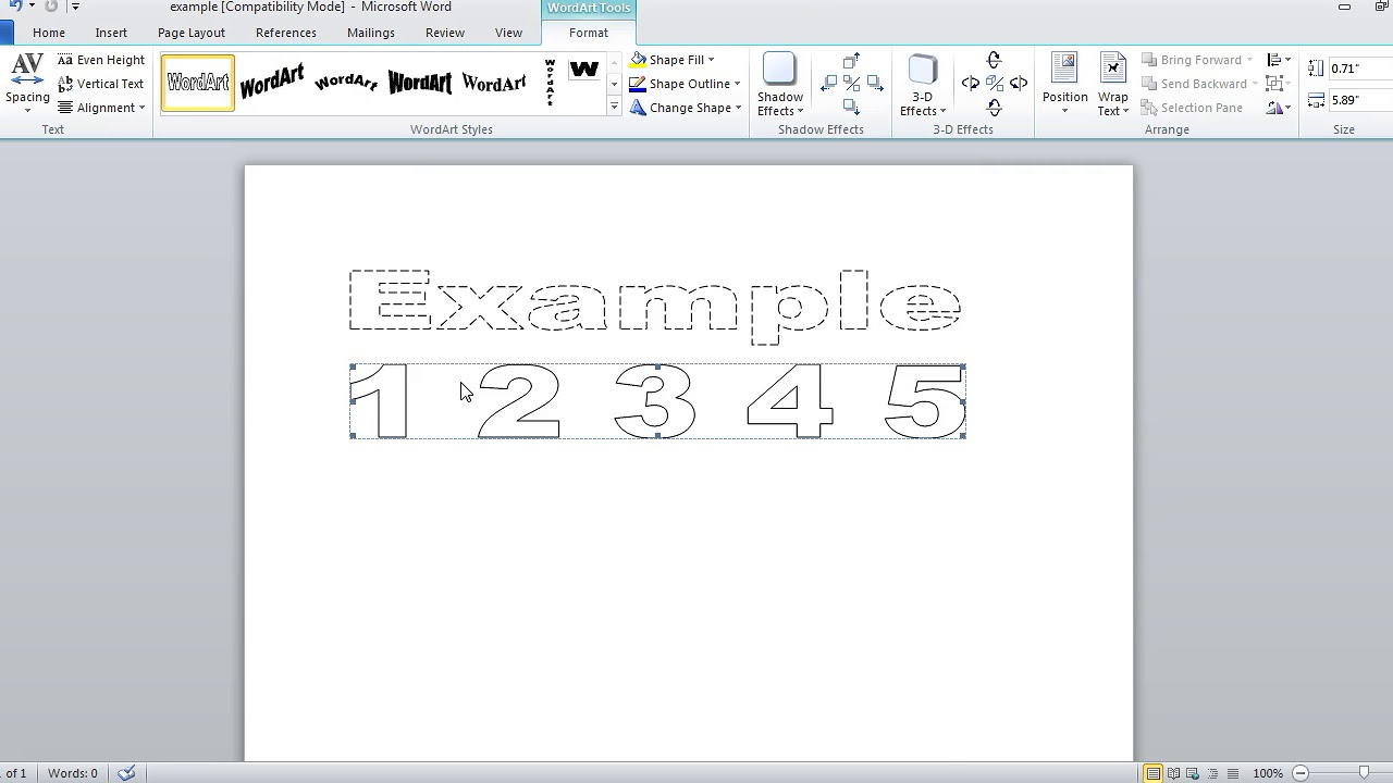 How To Make Dashed Letters And Number Tracing In Microsoft pertaining to How To Make Tracing Letters